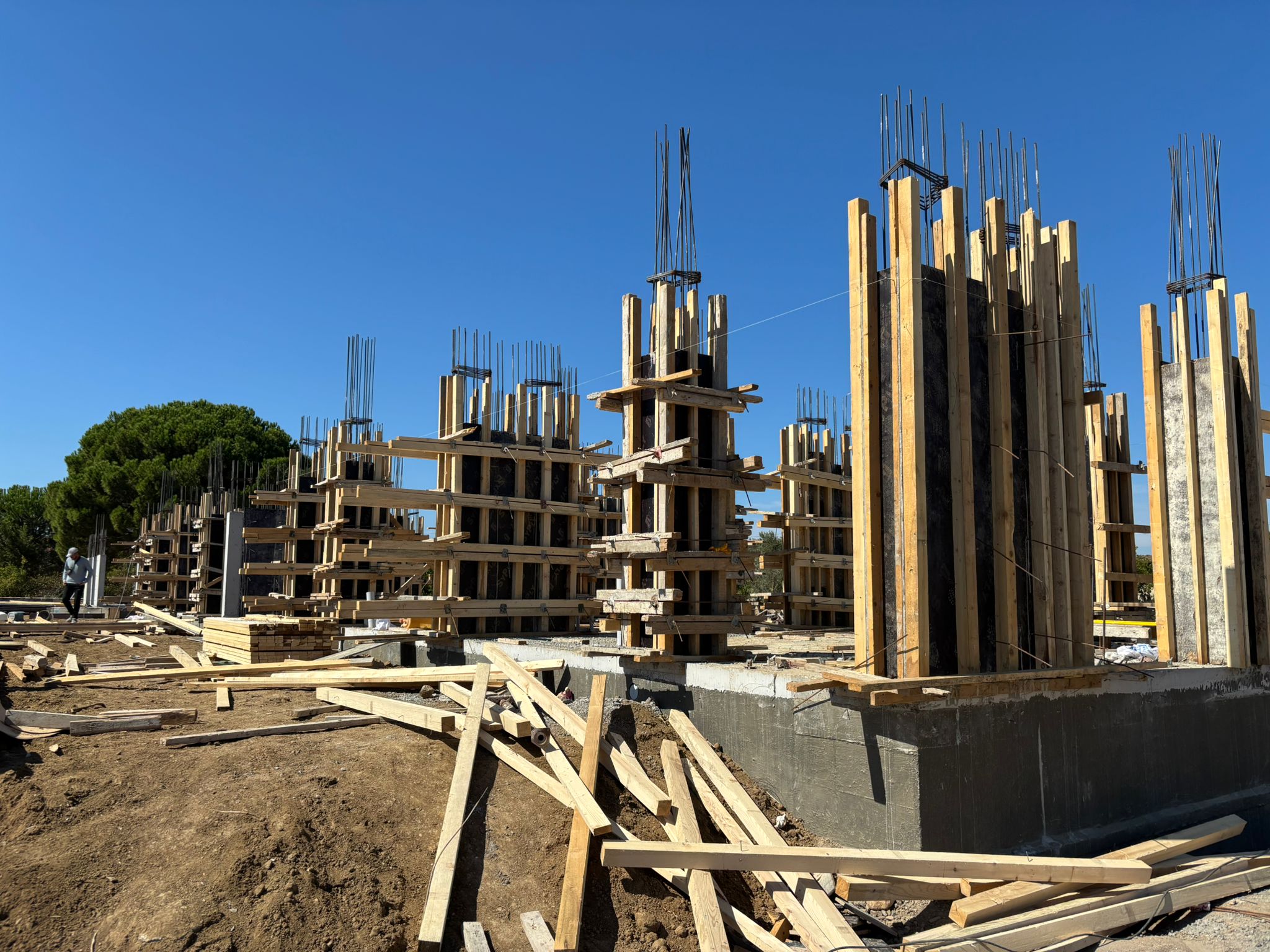 Urla temelden inşaat projesi fotoğraf 21 – temel, betonarme ve kaba inşaat