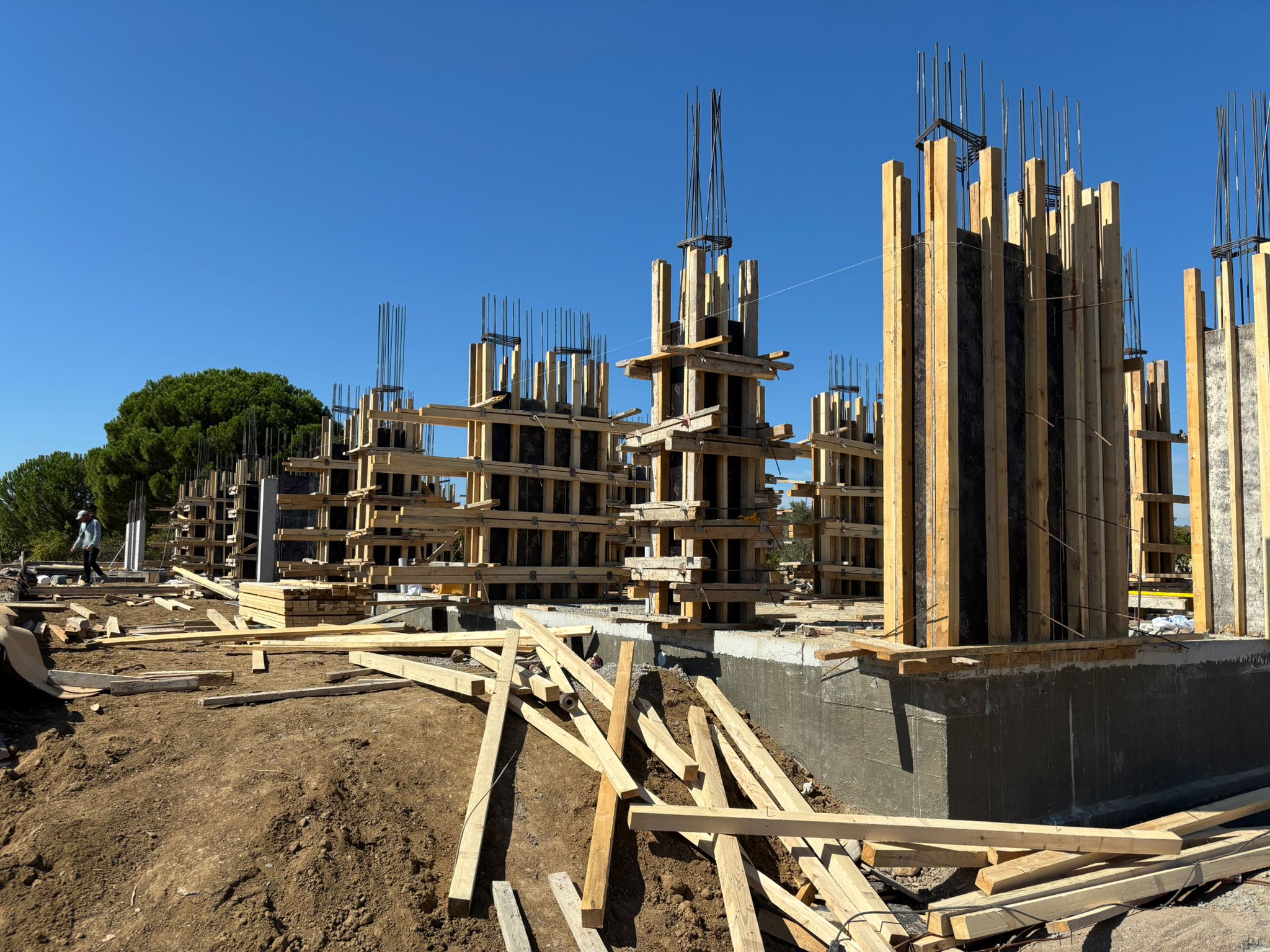 Urla temelden inşaat projesi fotoğraf 23 – temel, betonarme ve kaba inşaat